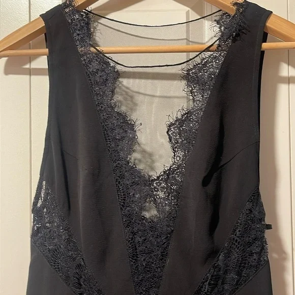 Free people Dove lace sheer mesh mini ruffle dress 4 - Picture 5 of 13